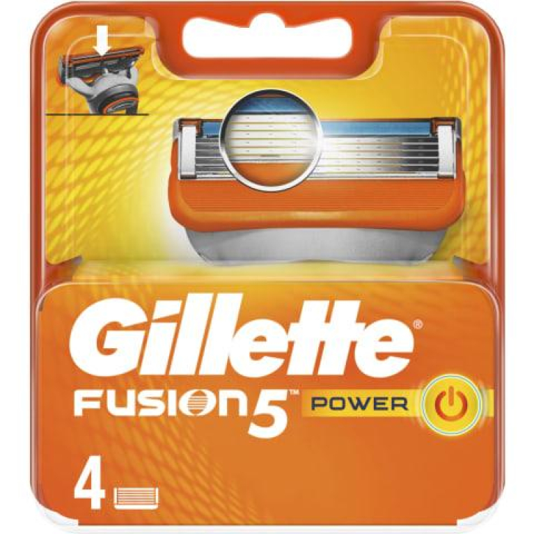 Gillette Fusion Power Сменные кассеты 4шт.
