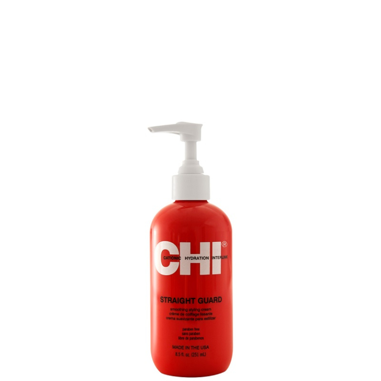CHI Straight Guard Разглаживающий крем для укладки волос с термозащитой, 251мл