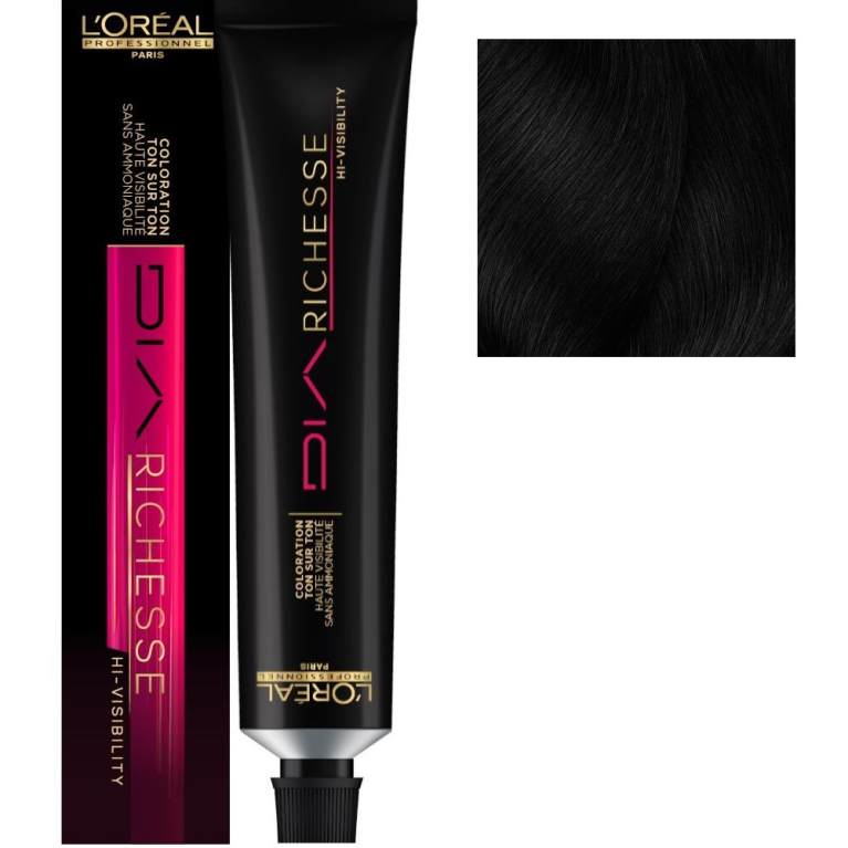 L'Oreal DiaRichesse 1 Черный Краска для волос без аммиака, 50мл