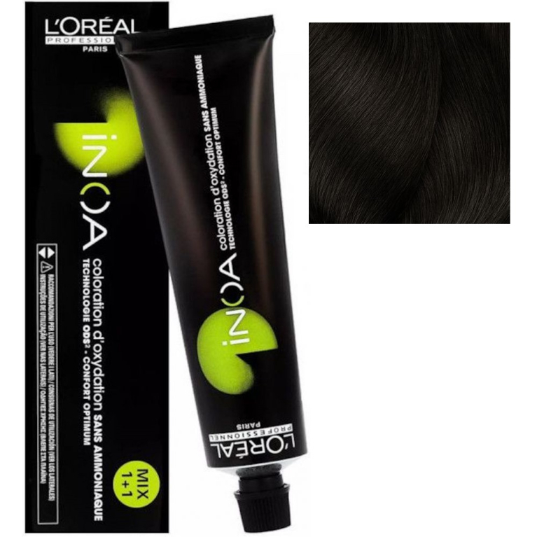 L'Oreal INOA 4.3 Шатен золотистый Стойкая краска для волос без аммиака, 60г