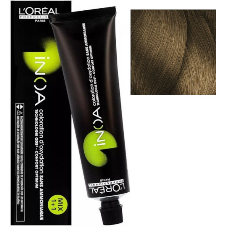 L'Oreal INOA 7.3 Блонд золотистый Стойкая краска для волос без аммиака, 60г