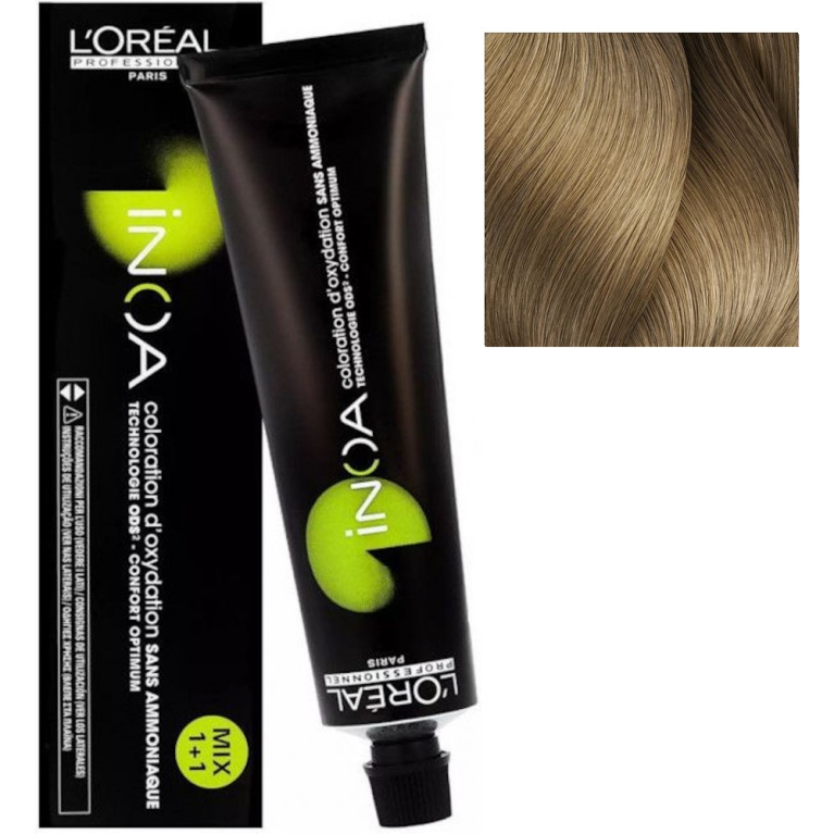 L'Oreal INOA 9 Очень светлый блонд Стойкая краска для волос без аммиака, 60г