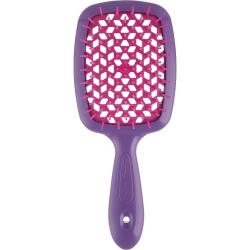 Janeke Superbrush Щетка для волос фиолетовая с малиновыми зубчиками