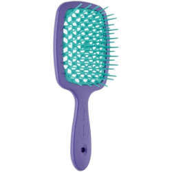 Janeke Superbrush Щетка для волос фиолетовая с бирюзовыми зубчиками