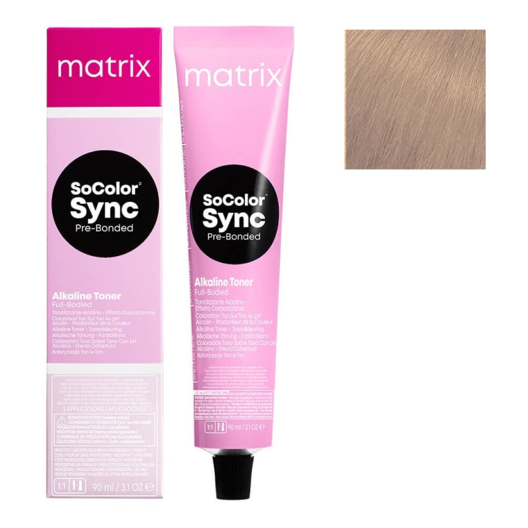 Matrix Color Sync 10MM Яркий блонд глубокий мокка Тонирующая крем-краска для волос, 90мл