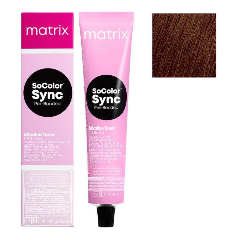 Matrix Color Sync 3WN Темный шатен теплый натуральный Тонирующая крем-краска для волос, 90мл
