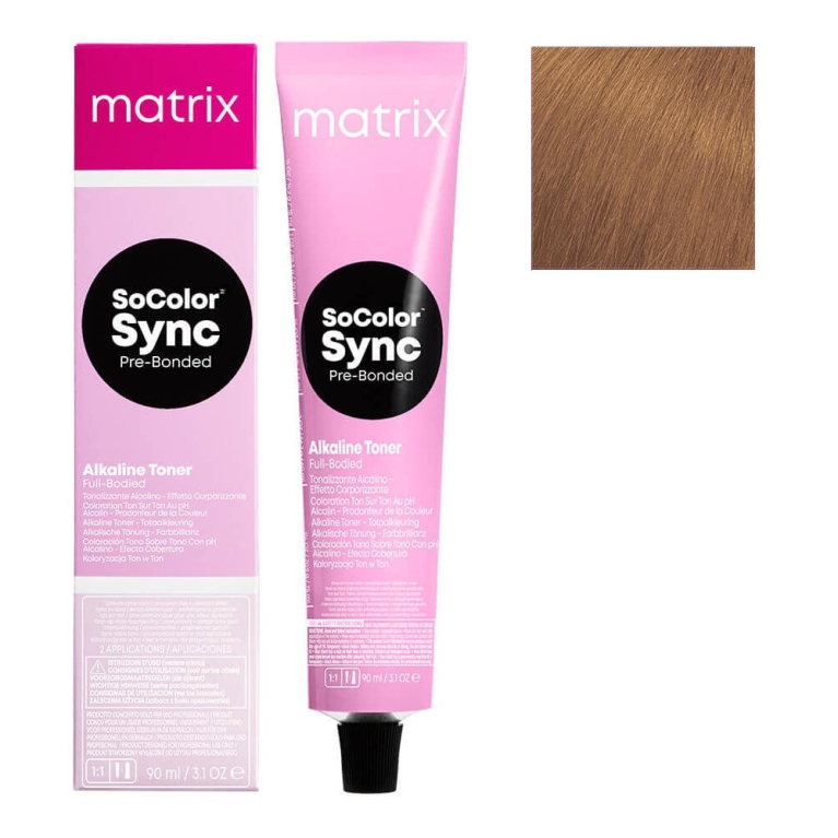 Matrix Color Sync 6WN Темный блонд теплый натуральный Тонирующая крем-краска для волос, 90мл
