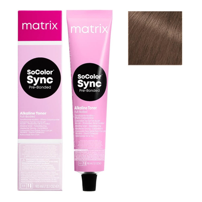 Matrix Color Sync 7MV Блонд мокка перламутровый Тонирующая крем-краска для волос, 90мл