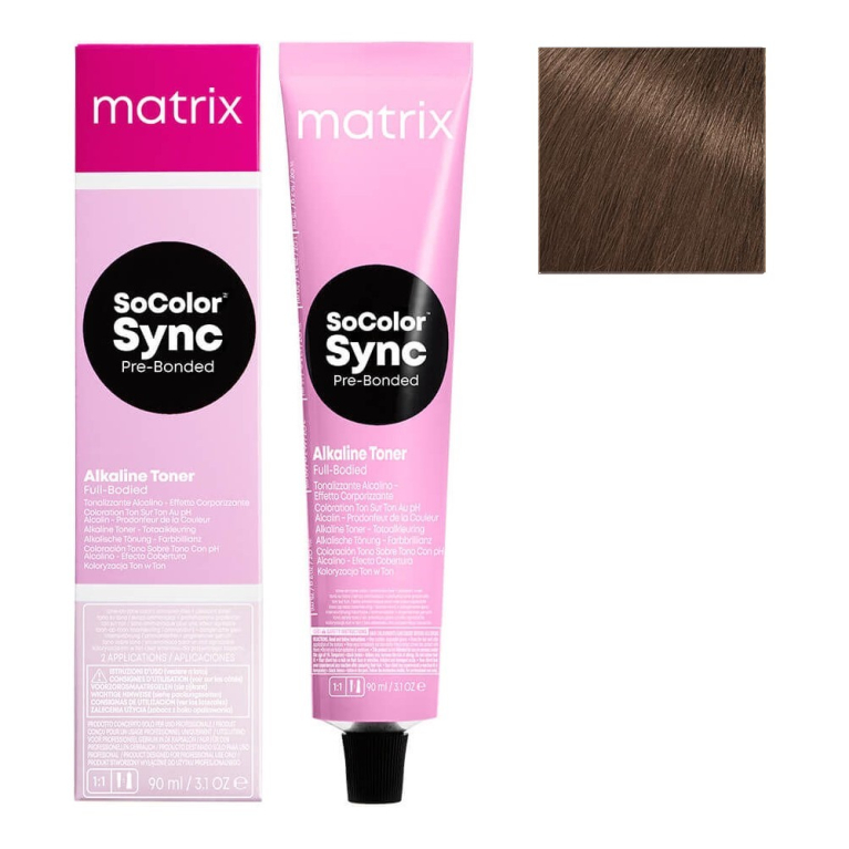 Matrix Color Sync 7VM Блонд перламутровый мокка Тонирующая крем-краска для волос, 90мл