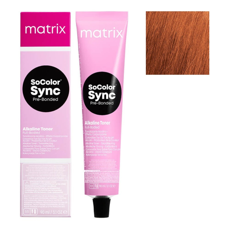 Matrix Color Sync 8RC+ Светлый блонд красный медный + Тонирующая крем-краска для волос, 90мл
