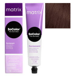 Matrix SoColor Pre-Bonded Extra Coverage 505M Крем-краска для седых волос Светлый шатен мокка, 90мл 