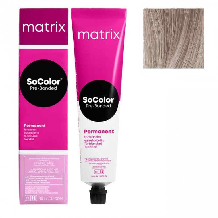 Matrix SoColor Pre-Bonded 10P Яркий блонд жемчужный Крем-краска для волос, 90мл