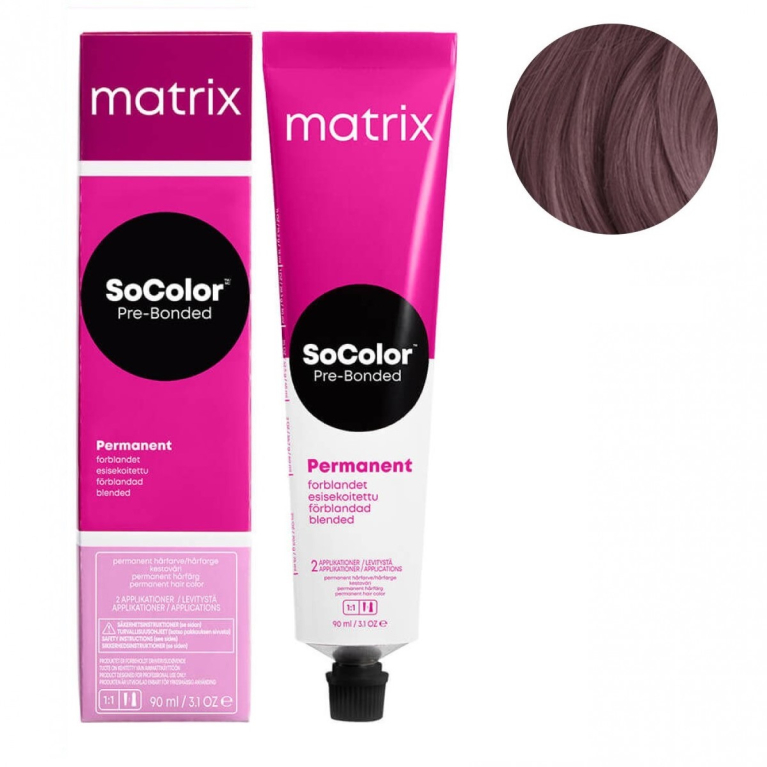 Matrix SoColor Pre-Bonded 5BV Светлый шатен коричнево-переламутровый Крем-краска для волос, 90мл