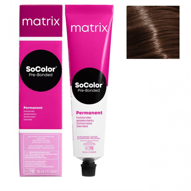 Matrix SoColor Pre-Bonded 6M Темный блонд мокка Крем-краска для волос, 90мл