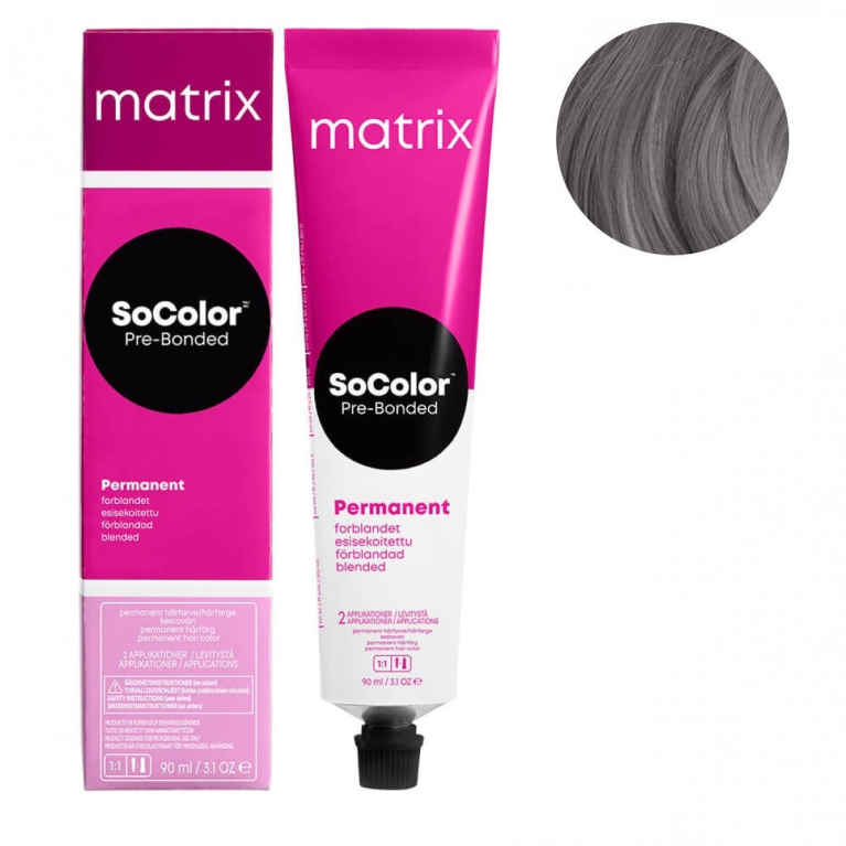 Matrix SoColor Pre-Bonded 6SP Темный блонд серебристо-жемчужный Крем-краска для волос, 90мл