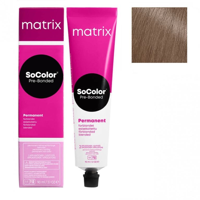 Matrix SoColor Pre-Bonded 8MM Светлый блонд глубокий мокка Крем-краска для волос, 90мл