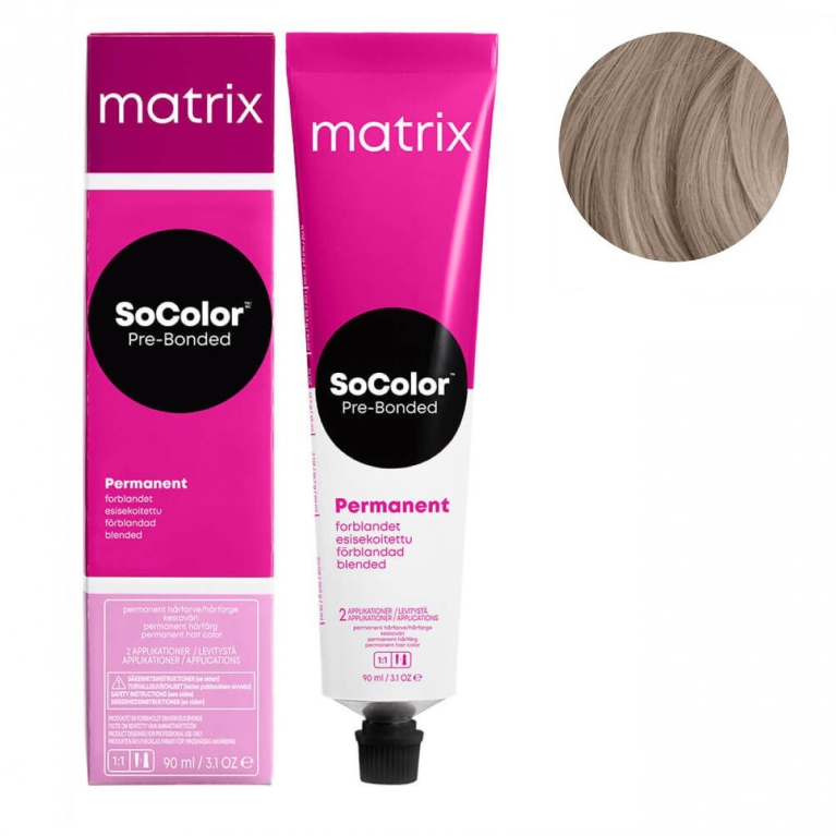 Matrix SoColor Pre-Bonded 9AV Очень светлый блонд пепельный перламутровый Крем-краска для волос, 90мл