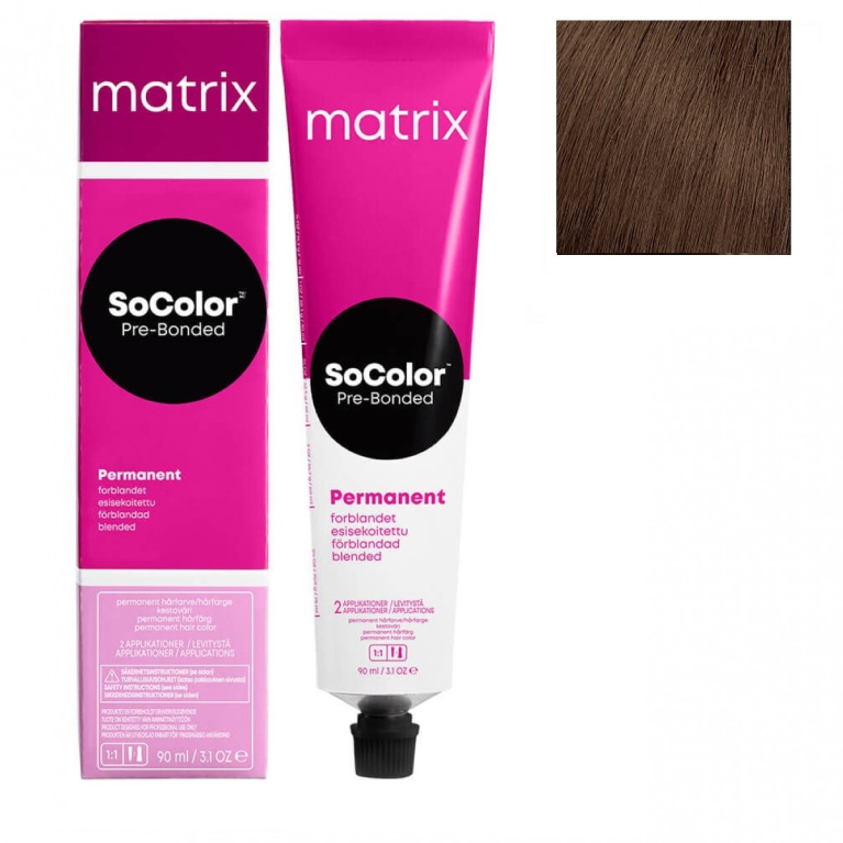 Matrix SoColor Pre-Bonded 6N Темный блонд натуральный Крем-краска для волос, 90мл