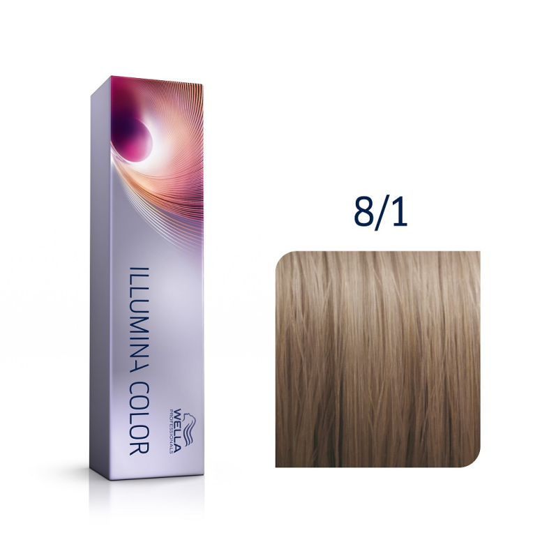 Illumina Color 8/1 Светлый блонд пепельный Стойкая крем-краска, 60мл